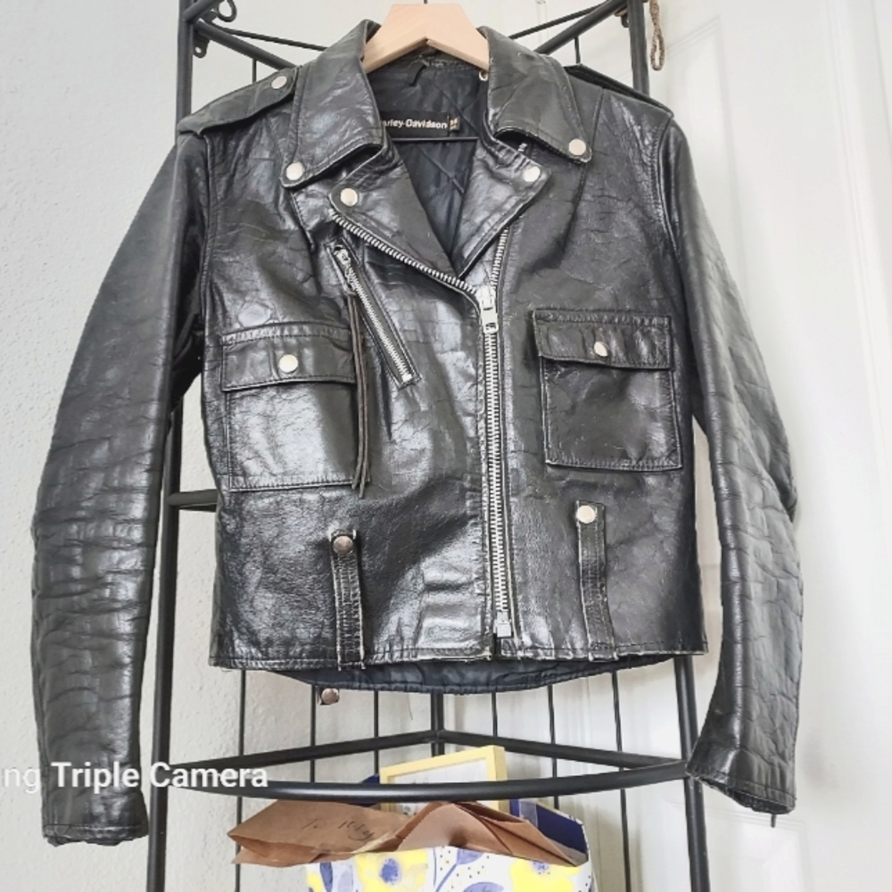 Vintage Harley Davidson Leather Jacket